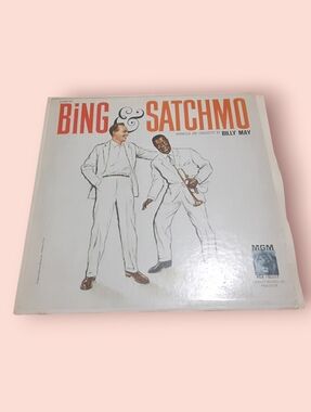 1960 BING CROSBY & LOUIS ARMSTRONG Bing & Satchmo Billy May Mono LP MGM VG-/VG+